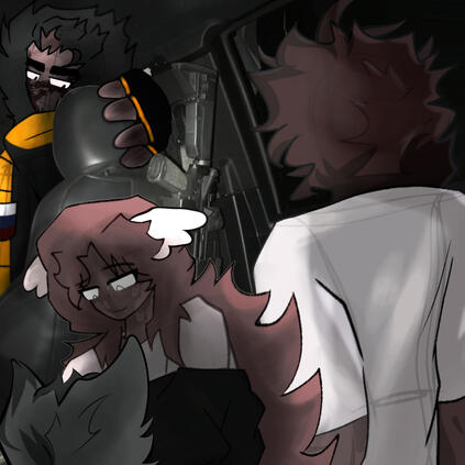 The Williams family (Ethan, Florence, Alexander, Rusty)